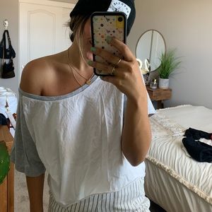 Off the Shoulder Baseball Tee 🖤